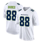 Johmsee S.Seahawks #88 AJ Barner Player White Tundra Fashion Home Game Stitched Jerseys