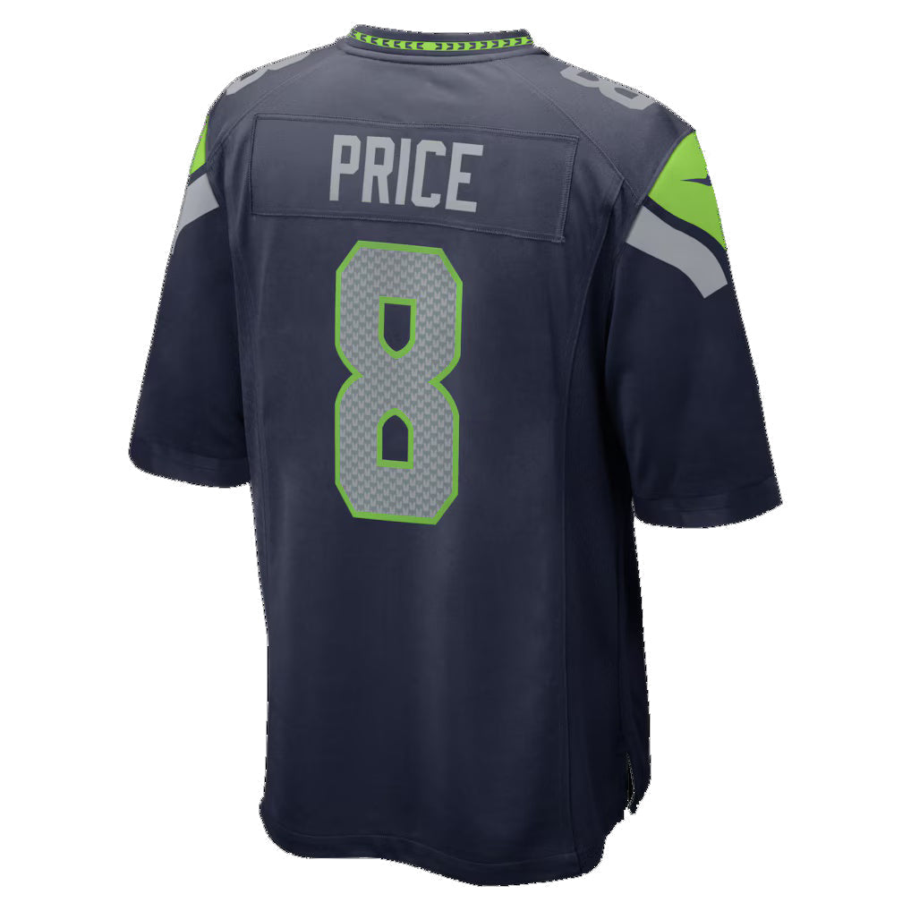Johmsee S.Seahawks #8 Jadarian Price College Navy 2026 Draft First Round Pick No. 32 Team Game Stitched Jerseys