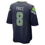 Johmsee S.Seahawks #8 Jadarian Price College Navy 2026 Draft First Round Pick No. 32 Team Game Stitched Jerseys