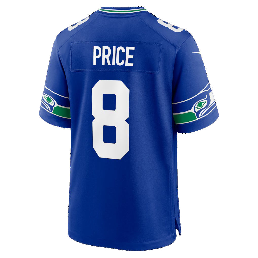 Johmsee S.Seahawks #8 Jadarian Price Royal Alternate Game Stitched Jerseys