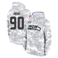 Johmsee S.Seahawks #90 Jarran Reed Player Arctic Camo Limited Salute to Service Pullover Hoodies Game Stitched Jerseys