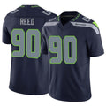 Johmsee S.Seahawks #90 Jarran Reed Player Navy Limited Vapor F.U.S.E. Home Game Stitched Jerseys