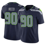 Johmsee S.Seahawks #90 Jarran Reed Player Navy Limited Vapor F.U.S.E. Home Game Stitched Jerseys