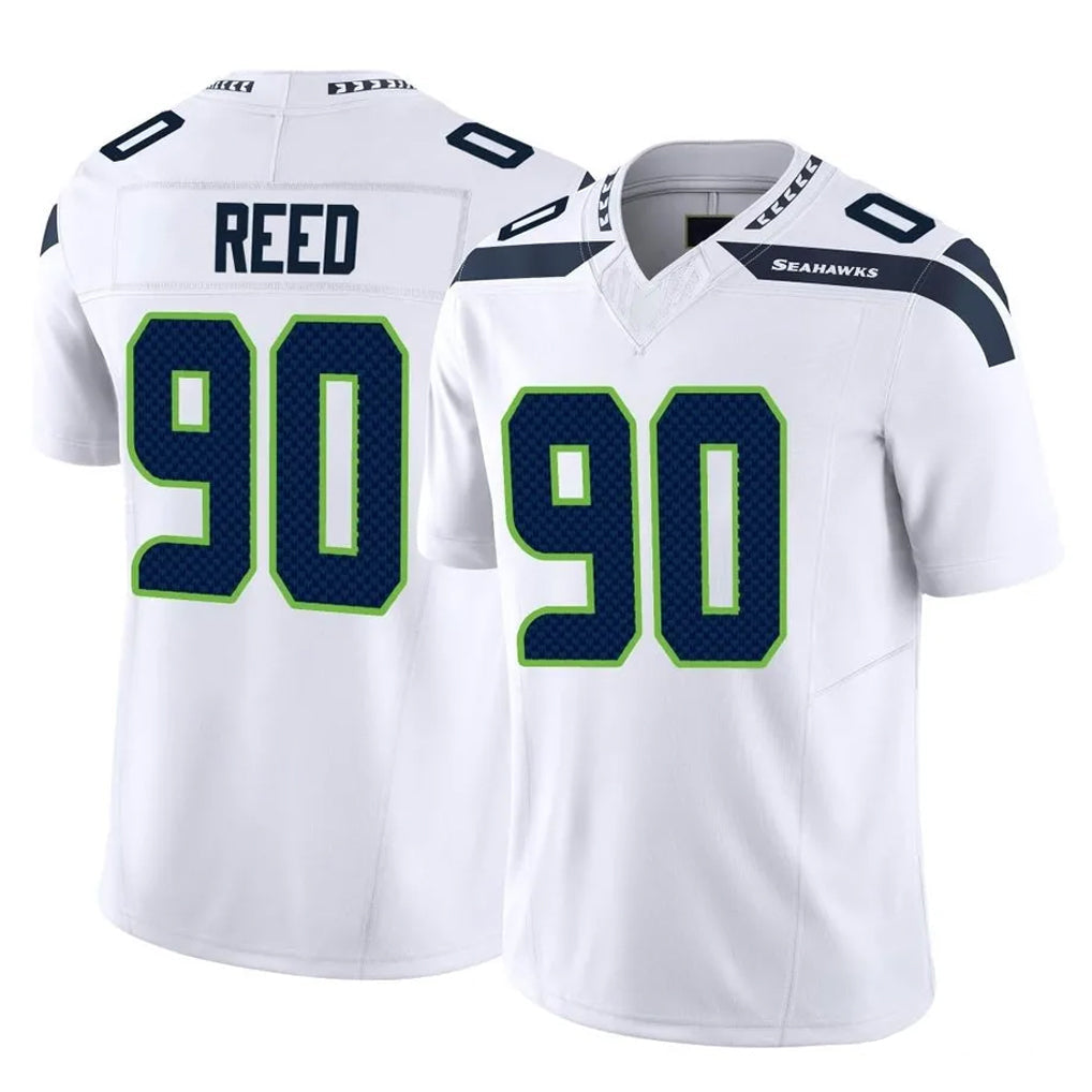 Johmsee S.Seahawks #90 Jarran Reed Player White Limited Vapor F.U.S.E. Home Game Stitched Jerseys