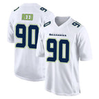Johmsee S.Seahawks #90 Jarran Reed Player White Tundra Fashion Home Game Stitched Jerseys
