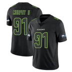 Johmsee S.Seahawks #91 Byron Murphy II Player Black Impact Limited Home Game Stitched Jerseys