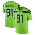 Johmsee S.Seahawks #91 Byron Murphy II Player Green Limited Color Rush Home Game Stitched Jerseys