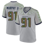 Johmsee S.Seahawks #91 Byron Murphy II Player Grey 2025 Rivalries Collection Home Game Stitched Jerseys