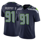 Johmsee S.Seahawks #91 Byron Murphy II Player Navy Limited Vapor F.U.S.E. Home Game Stitched Jerseys