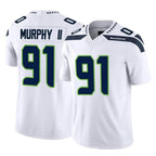 Johmsee S.Seahawks #91 Byron Murphy II Player White Limited Vapor F.U.S.E. Home Game Stitched Jerseys