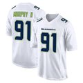 Johmsee S.Seahawks #91 Byron Murphy II Player White Tundra Fashion Home Game Stitched Jerseys