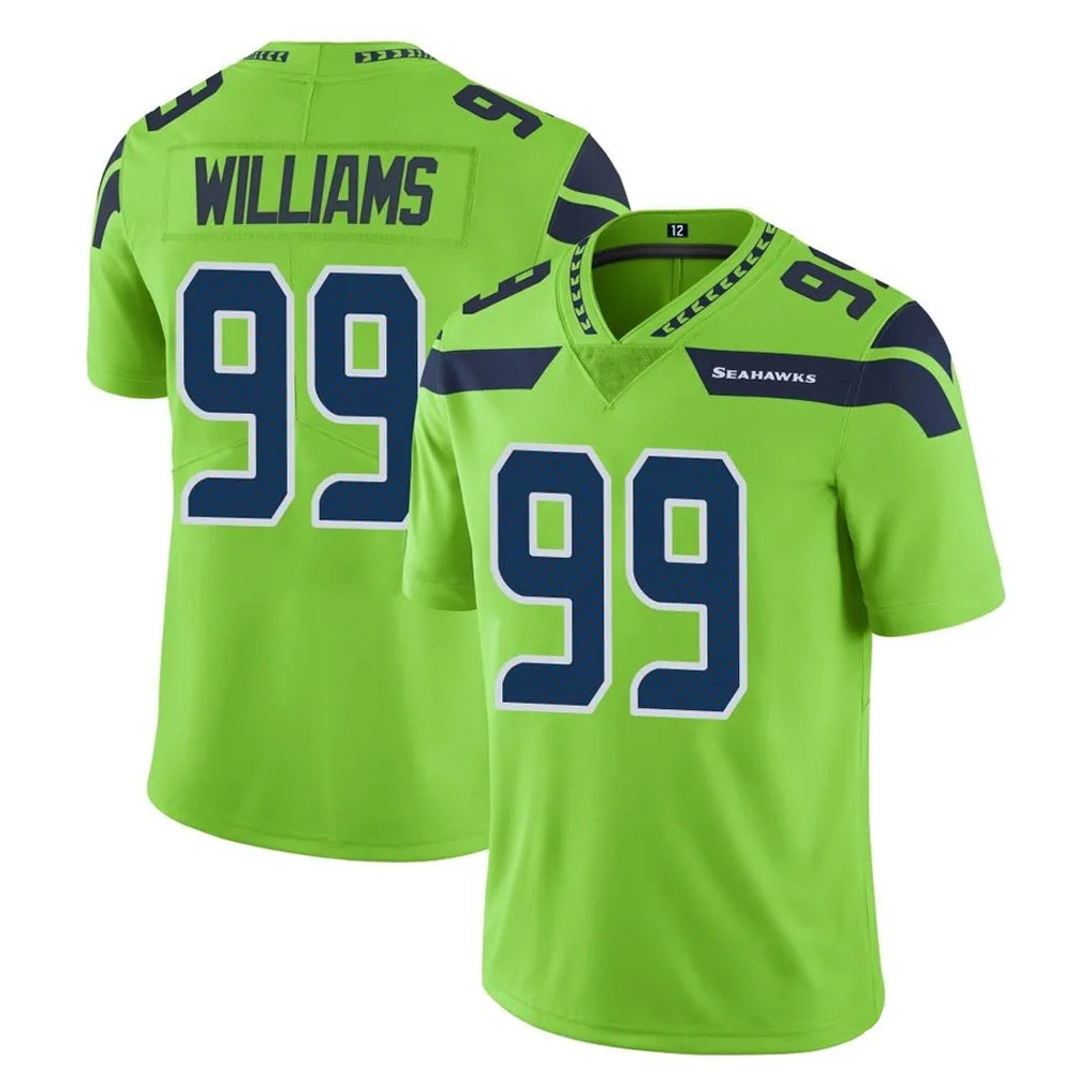 Johmsee S.Seahawks #99 Leonard Williams Player Green Limited Color Rush Home Game Stitched Jerseys