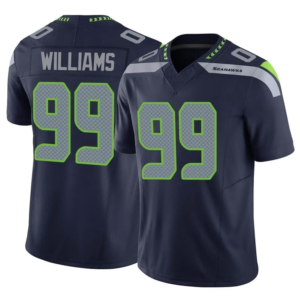 Johmsee S.Seahawks #99 Leonard Williams Player Navy Limited Vapor F.U.S.E. Home Game Stitched Jerseys