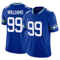 Johmsee S.Seahawks #99 Leonard Williams Player Royal Limited Throwback Vapor F.U.S.E. Home Game Stitched Jerseys