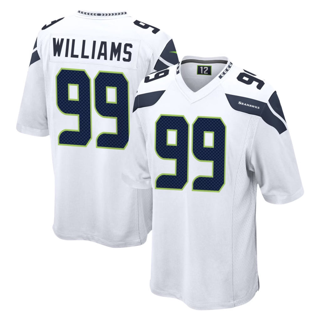 Johmsee S.Seahawks #99 Leonard Williams Player White Home Game Stitched Jerseys