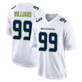 Johmsee S.Seahawks #99 Leonard Williams Player White Tundra Fashion Home Game Stitched Jerseys