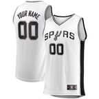 Johmsee SA.Spurs Fanatics White Fast Break Custom Replica Jerseys - Association Edition