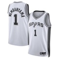 Johmsee SA.Spurs #1 Victor Wembanyama White Swingman Jerseys - Association Edition