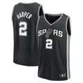 Johmsee SA.Spurs #2 Dylan Harper Fanatics Black Fast Break Jerseys - Icon Edition