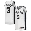 Johmsee SA.Spurs #3 Keldon Johnson White Swingman Jerseys - Association Edition