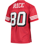 Johmsee SF.49ers 1994 #80 Jerry Rice Mitchell & Ness Scarlet Authentic Throwback Retired Player Jersey