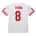 Johmsee SF.49ers 1994 #8 Steve Young Mitchell & Ness White Authentic Throwback Retired Player Stitched Puhic Jersey