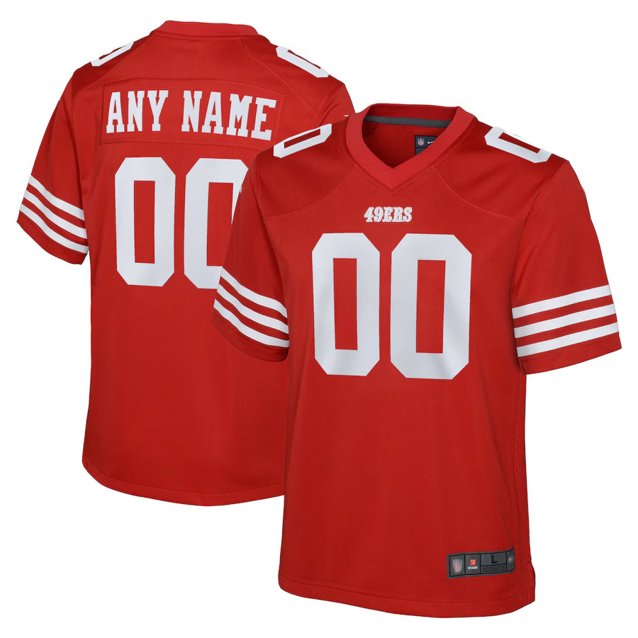 Johmsee Custom SF.49ers Game Team Colour Stitched Jerseys