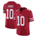 Johmsee SF.49ers #10 Mac Jones Player Red Limited Vapor Untouchable Home Game Stitched Jerseys