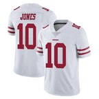 Johmsee SF.49ers #10 Mac Jones Player White Limited Vapor Untouchable Home Game Stitched Jerseys