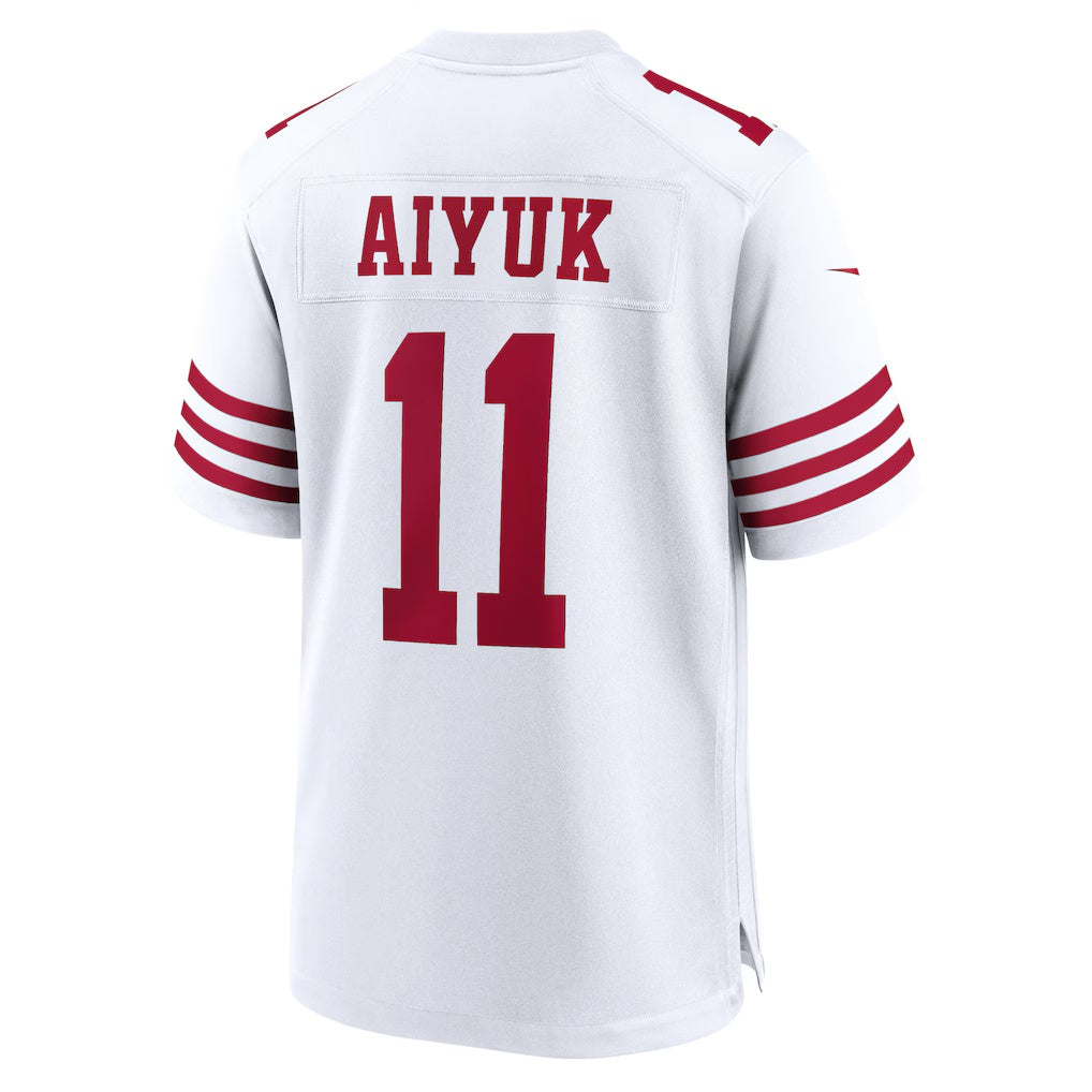 Johmsee SF.49ers #11 Brandon Aiyuk White Game Stitched Jerseys