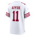 Johmsee SF.49ers #11 Brandon Aiyuk White Game Stitched Jerseys