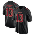 Johmsee SF.49ers #13 Brock Purdy Player Black Fashion Home Game Stitched Jerseys
