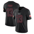 Johmsee SF.49ers #13 Brock Purdy Player Black Impact Limited Home Game Stitched Jerseys