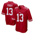 Johmsee SF.49ers #13 Brock Purdy Player Red Home Game Stitched Jerseys