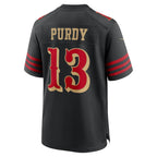 Johmsee SF.49ers #13 Brock Purdy Player Rivalries Collection Black Game Stitched Jerseys