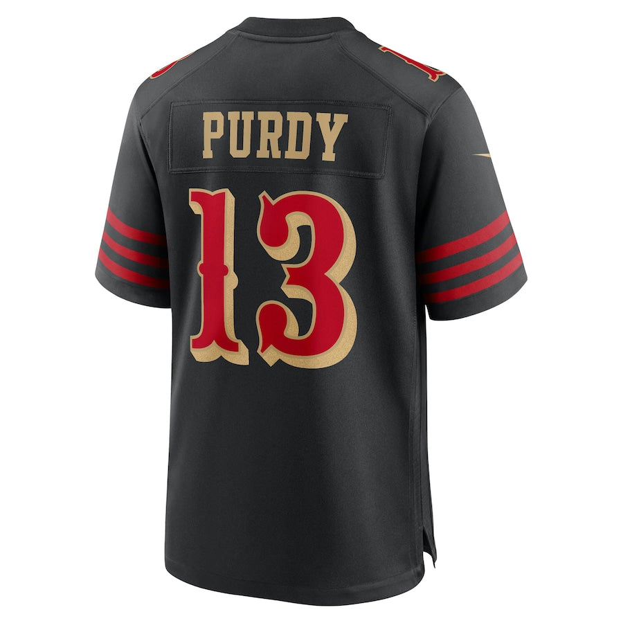 Johmsee SF.49ers #13 Brock Purdy Player Rivalries Collection Black Game Stitched Jerseys