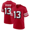 Johmsee SF.49ers #13 Brock Purdy Player Scarlet Alternate Game Stitched Jerseys