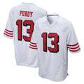 Johmsee SF.49ers #13 Brock Purdy Player White Limited Alternate Home Game Stitched Jerseys