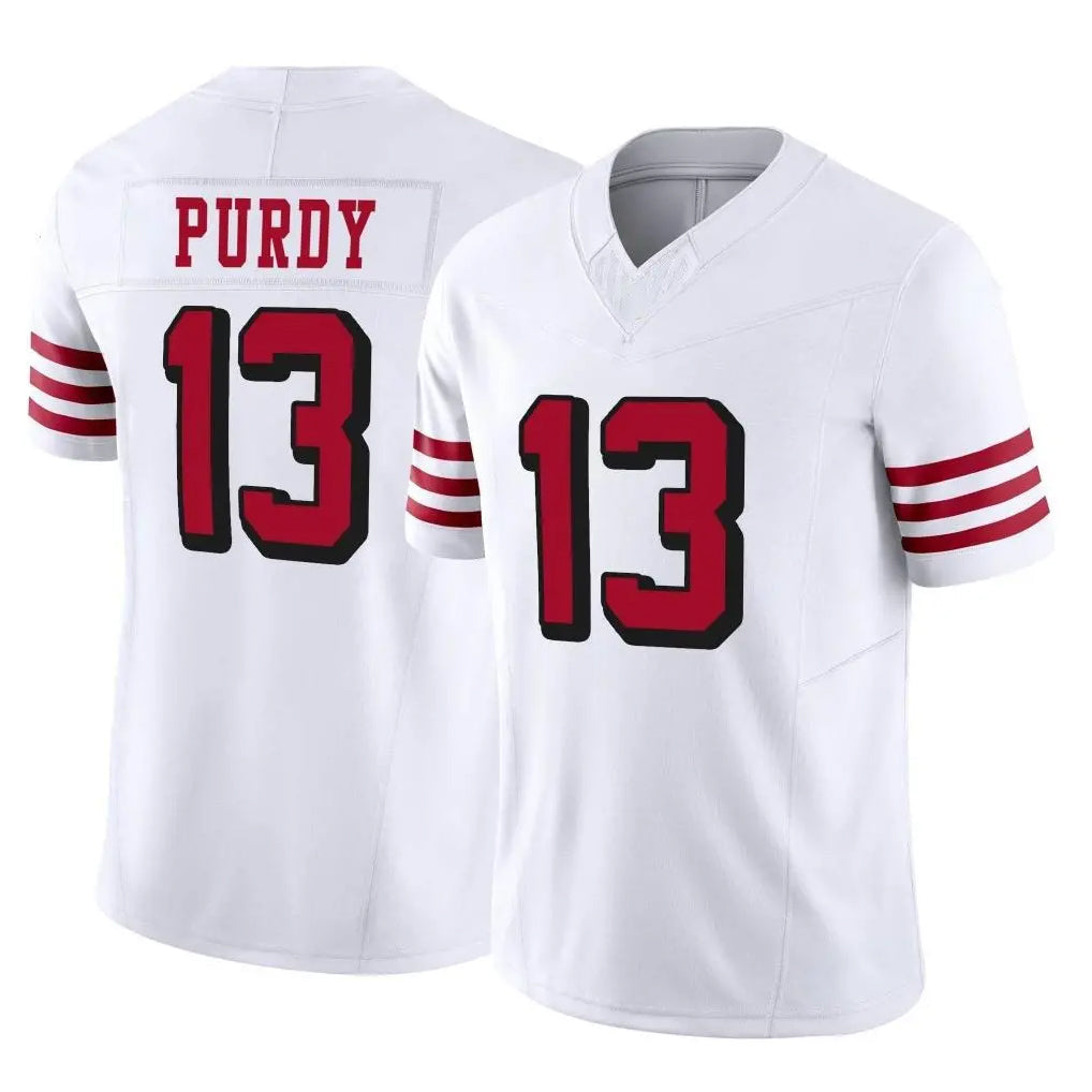 Johmsee SF.49ers #13 Brock Purdy Player White Limited Alternate Vapor F.U.S.E. Home Game Stitched Jerseys