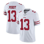 Johmsee SF.49ers #13 Brock Purdy Player White Limited Vapor Untouchable Home Game Stitched Jerseys