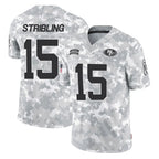 Johmsee SF.49ers #15 De'Zhaun Stribling Player Arctic Camo Limited Salute To Service Home Game Stitched Jerseys