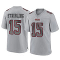 Johmsee SF.49ers #15 De'Zhaun Stribling Player Gray Atmosphere Fashion Home Game Stitched Jerseys
