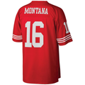 Johmsee SF.49ers #16 Joe Montana Mitchell & Ness Scarlet Big & Tall 1990 Retired Player Replica Jersey