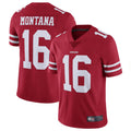 Johmsee SF.49ers #16 Joe Montana Player Vapor Untouchable Limited Throwback Stitched Jerseys