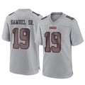 Johmsee SF.49ers #19 Deebo Samuel Sr. Player Gray Atmosphere Fashion Home Game Stitched Jerseys