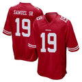 Johmsee SF.49ers #19 Deebo Samuel Sr. Player Red Home Game Stitched Jerseys