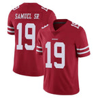 Johmsee SF.49ers #19 Deebo Samuel Sr. Player Red Limited Vapor Untouchable Home Game Stitched Jerseys
