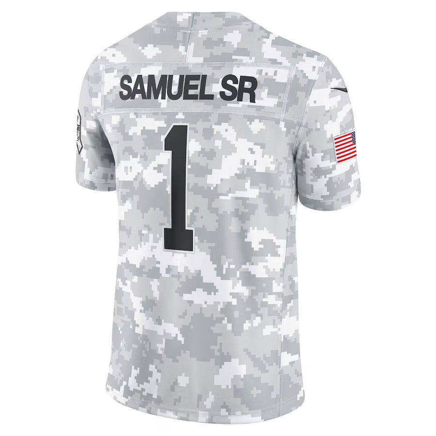 Johmsee SF.49ers #1 Ricky Pearsall Player Arctic Camo Salute to Service Limited Stitched Jerseys