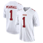 Johmsee SF.49ers #1 Ricky Pearsall Player White Fashion Game Stitched Jerseys