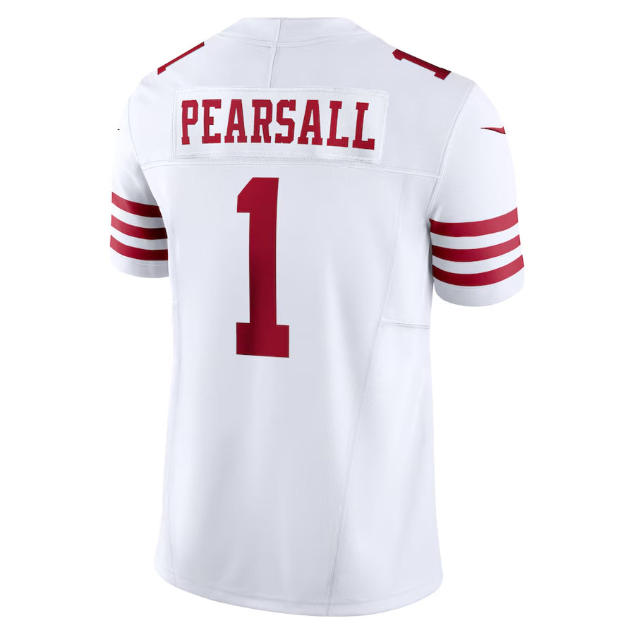 Johmsee SF.49ers #1 Ricky Pearsall Player White Vapor F.U.S.E. Limited Stitched Jerseys
